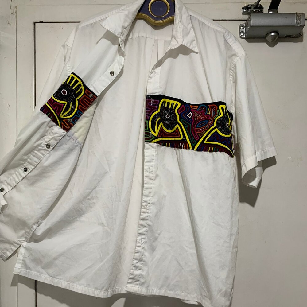 MY NAME IS PANAMA VINTAGE HAND-CRAFTED PRINT SHIRTS SIZE 2XL - Picture 4 of 11